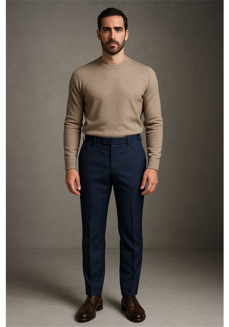 PT Torino EDGE Mens Cotton Trousers in Blue  Modern Fit & Everyday Comfort PT TORINO |  | COAFX0Z00FWD0360